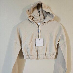 Meshki Johanna Zipped Loopback Women's Hoodie - Nude - XS - New